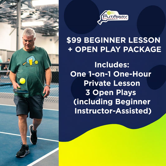 $99 Beginner Lesson + Open Play Package